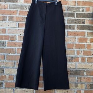 Zara Elegant Black Wide-Leg Trousers